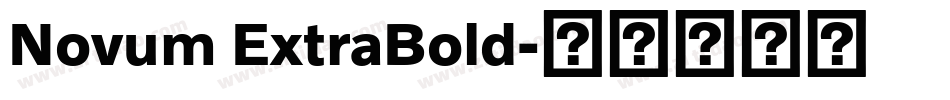 Novum ExtraBold字体转换
